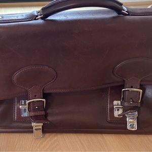 Coach leather briefcase (unisex)
